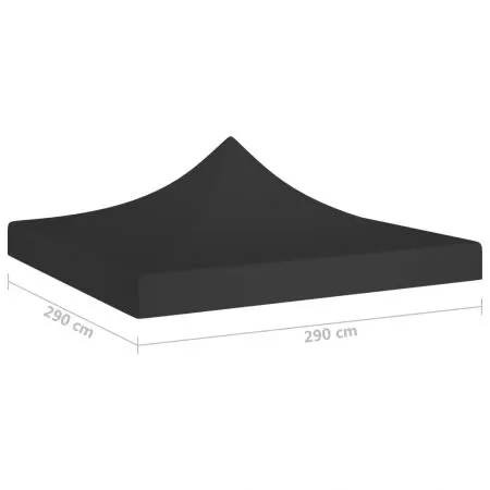 Acoperis pentru cort de petrecere, negru, 2.9 x 2.9 m
