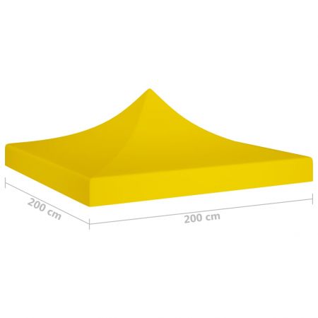 Acoperis pentru cort de petrecere, galben, 2 x 2 m