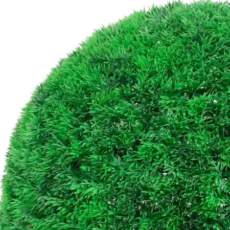 Set 2 bucati bile de arbusti cimisir artificiali, verde, 35 cm