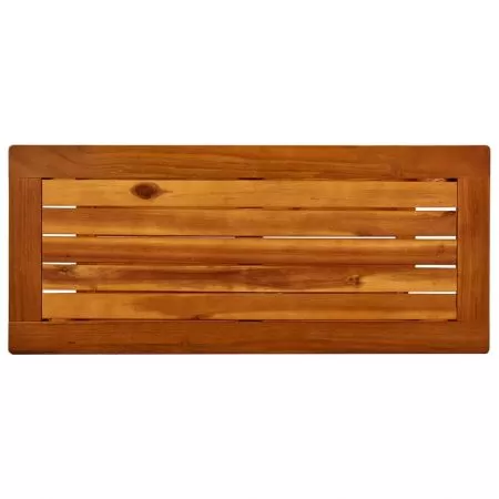 Masa consola de gradina 80x35x75 cm lemn masiv de acacia, maro, 80 x 35 x 75 cm