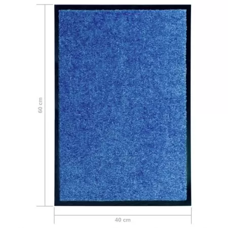 Covoras de usa lavabil, albastru, 40 x 60 cm