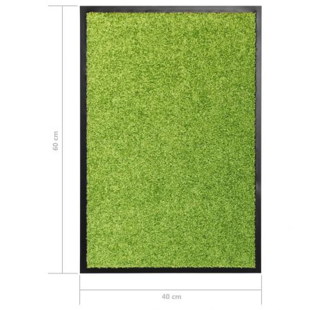 Covoras de usa lavabil, verde, 40 x 60 cm
