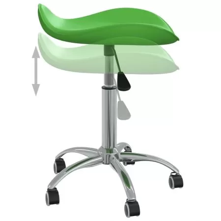 Scaun pentru salon spa, verde, 44 x 44 x (46-57) cm