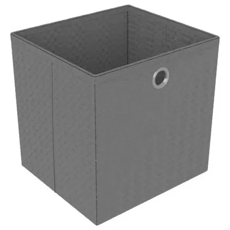 Raft 4 cuburi cu cutii, gri, 69 x 30 x 72.5 cm