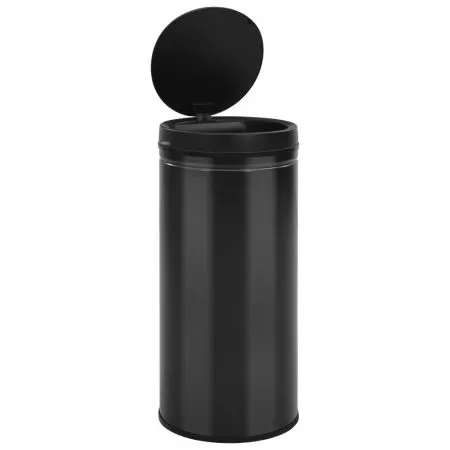 Cos de gunoi automat cu senzor, negru, 36 x 36 x 86 cm