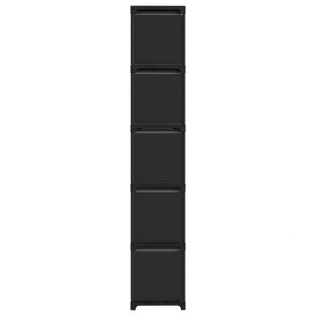 Raft expunere 15 cuburi, negru, 103 x 30 x 175.5 cm