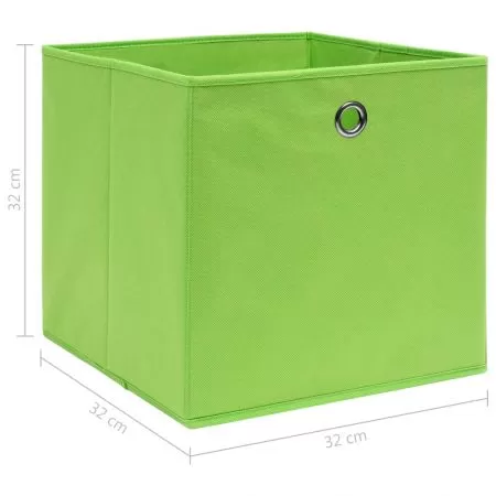 Set 10 bucati cutii depozitare, verde
