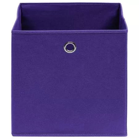 Cutii de depozitare 4 buc. violet 28x28x28 cm, mov
