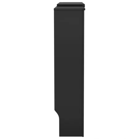 Masca pentru calorifer, negru, 205 x 20.5 x 81.5 cm, sipci verticale
