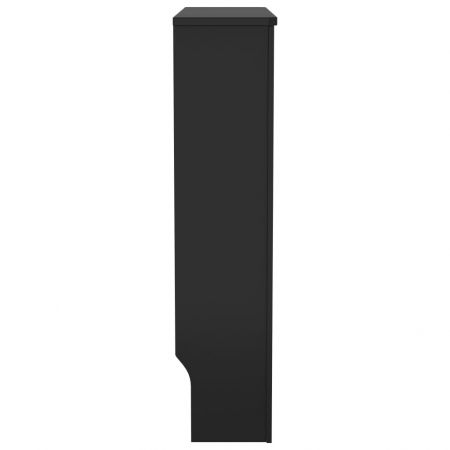 Masca pentru calorifer, negru, 78 x 19 x 81.5 cm, sipci verticale