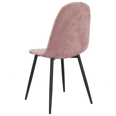 Set 4 bucati scaune de bucatarie, roz