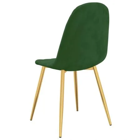 Set 4 bucati scaune de bucatarie, verde inchis