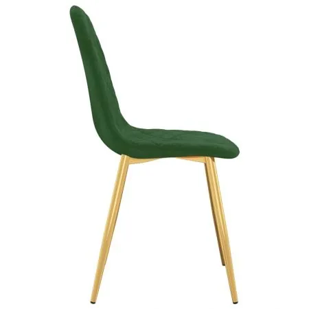 Set 4 bucati scaune de bucatarie, verde inchis