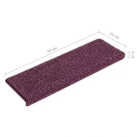 Set 15 bucati covorase trepte de scara, violet închis