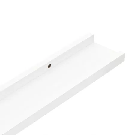 Set 2 bucati rafturi de perete, alb, 115 x 9 x 3 cm