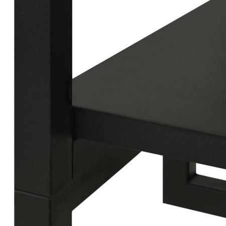 Șifonier, negru, 60x40x213 cm, metal și PAL