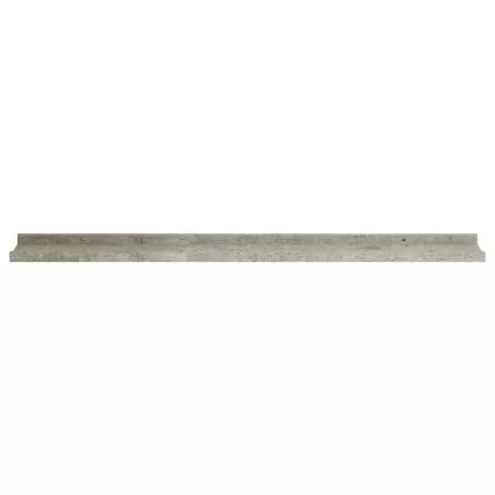 Set 4 bucati rafturi de perete, gri beton, 100 x 9 x 3 cm