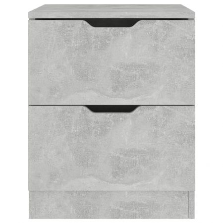 Set 2 bucati dulapuri noptiera, gri beton, 40 x 50 cm