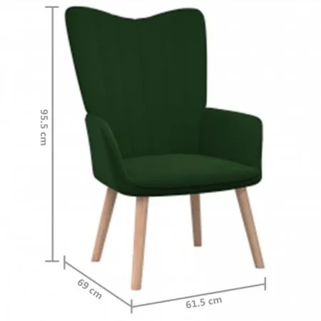 Scaun de relaxare, verde inchis