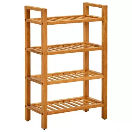  Pantofar cu 4 rafturi, 50x27x80 cm, lemn masiv de stejar