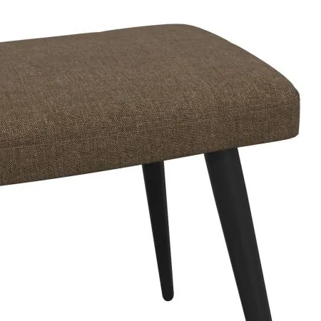 Scaun de relaxare cu taburet, maro