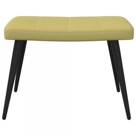 Scaun de relaxare cu taburet, verde