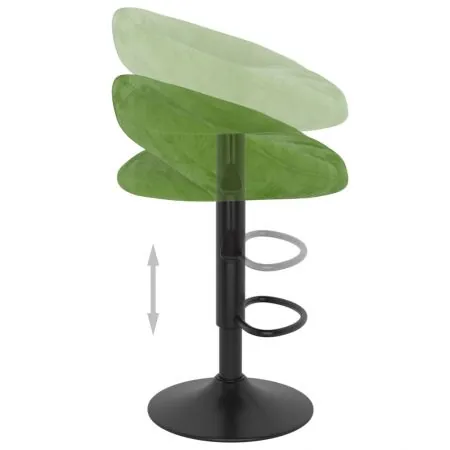 Set 2 bucati scaune de bar, verde deschis