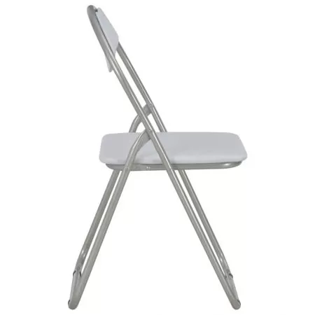 Set 4 bucati scaune de bucatarie pliabile, alb, 44 x 43 x 80.5 cm