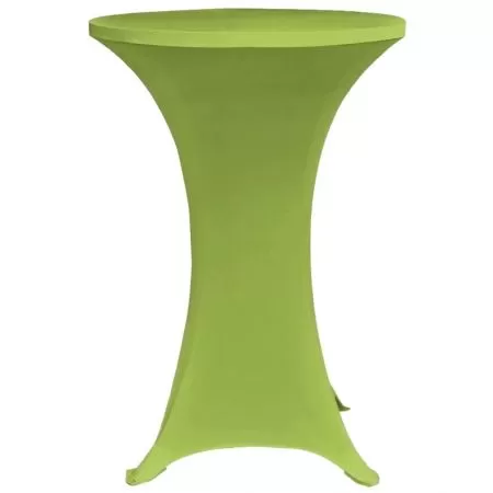Set 4 bucati husa elastica pentru masa, verde, 80 cm