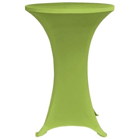 Set 4 bucati husa elastica pentru masa, verde, 60 cm