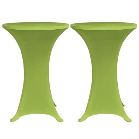 Set 4 bucati husa elastica pentru masa, verde, 70 cm