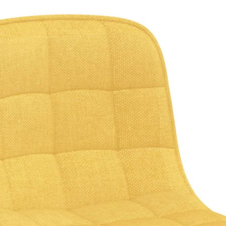 Set 2 bucati scaune de bucatarie pivotante, galben mustar