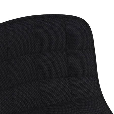 Set 2 bucati scaune de bucatarie pivotante, negru