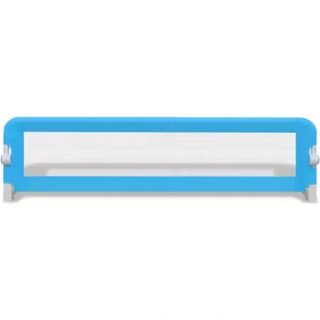 Balustrada de siguranta pentru pat copil, albastru, 150 x 42 cm