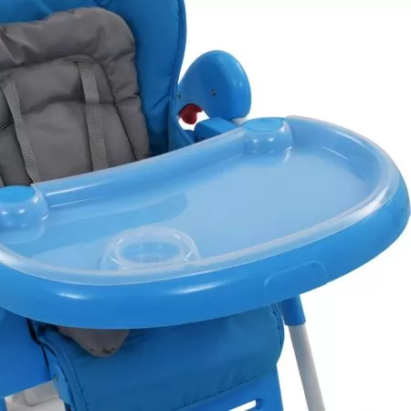 Scaun de masa inalt pentru copii, albastru