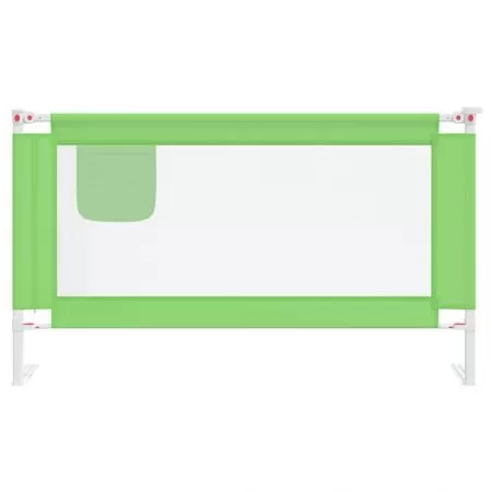 Balustrada de protectie pat copii, verde, 140 x 25 cm
