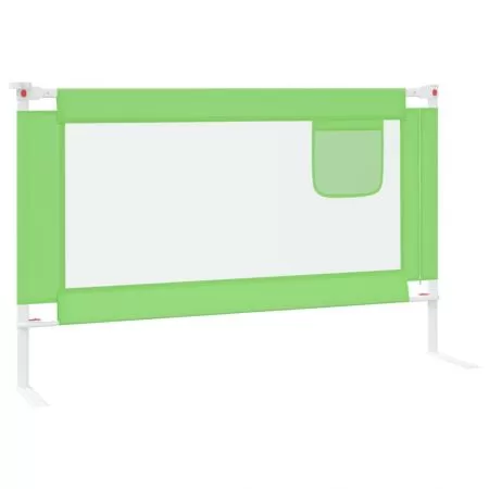 Balustrada de protectie pat copii, verde, 120 x 25 cm