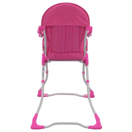 Scaun de masa inalt pentru copii, roz