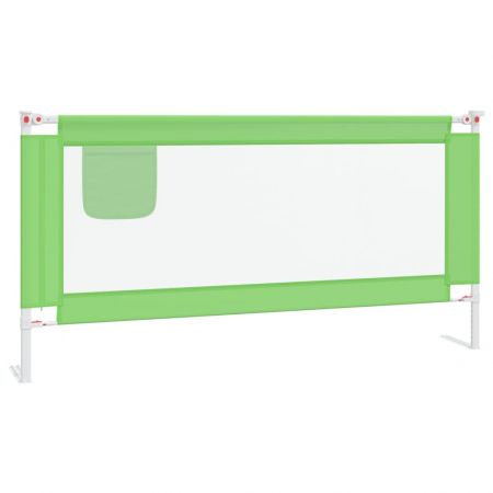 Balustrada de protectie pat copii, verde, 180 x 25 cm