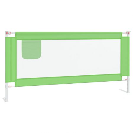 Balustrada de protectie pat copii, verde, 190 x 25 cm