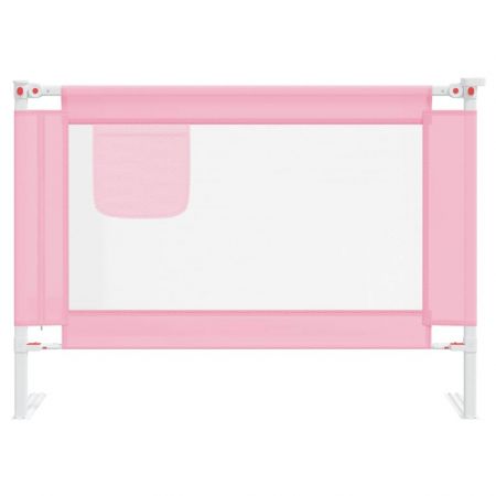 Balustrada de protectie pat copii, roz, 90 x 25 cm