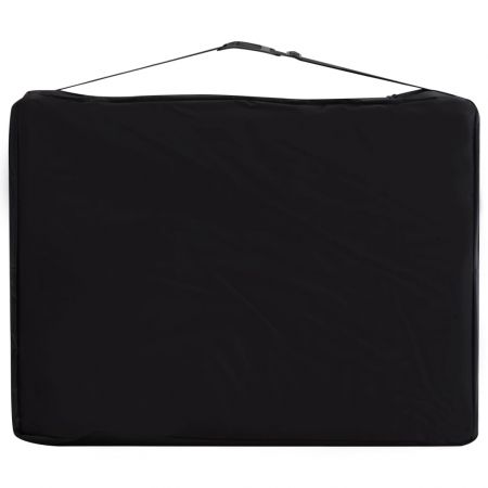 Masa pliabila de masaj, negru si bej, 191 x 70 x 81 cm