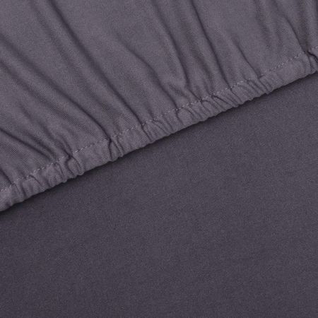 Husa elastica pentru canapea poliester jersey antracit, antracit, Canapea cu 3 locuri
