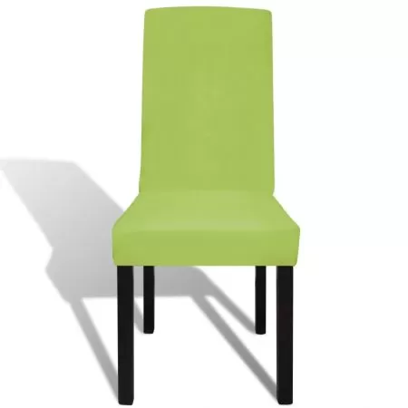 Set 4 bucati huse de scaun elastice drepte, verde