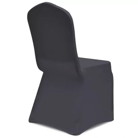 Set 6 bucati husa de scaun elastica, antracit