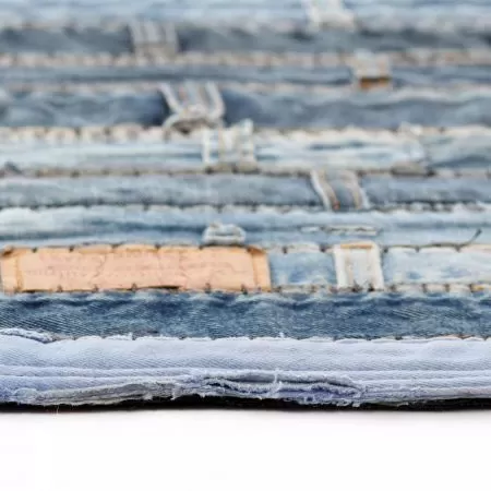 Covor petice jeans 120x170 cm Albastru denim, albastru, 120 x 170 cm
