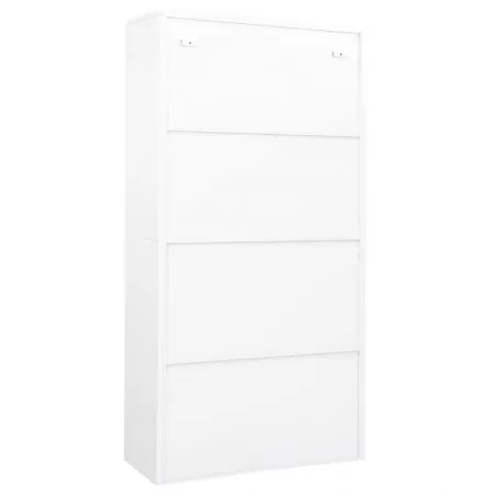 Dulap de birou, alb, 90 x 40 x 180 cm