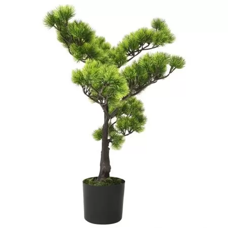 Bonsai Pinus artificial cu ghiveci, verde, 60 cm