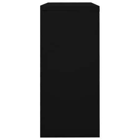 Dulap cu usa glisanta, alb si negru, 90 x 40 x 90 cm