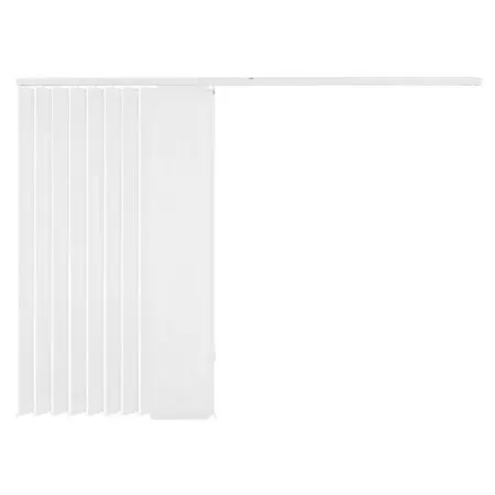 Jaluzele verticale din material textil, alb, 150 x 250 cm